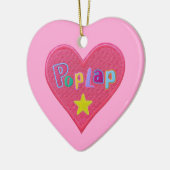 Aangepast / Gepersonaliseerde POPLAP Afrikaans mei Keramisch Ornament (Links)