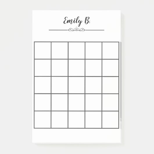 Aangepast gepersonaliseerde Post Het merkt met Net Post-it® Notes (Voorkant)