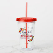 Aangepast gepromoot naar oma Acrylpipet Acryl Drinkbeker (Voorkant)