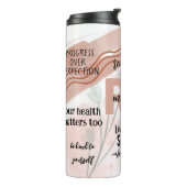 Aangepast geregistreerd verpleegster RN bevestigin Thermosbeker (Gedraaid links)