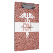 Aangepast geregistreerd zuster Modern Roze Glitter Klembord (Rechts)