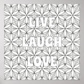 Aangepast geSacred Geometry Adult Coloring Poster (Voorkant)