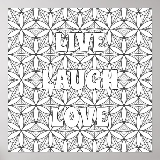 Aangepast geSacred Geometry Adult Coloring Poster (Voorkant)