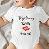 Aangepast geschenk van oma, oma houdt van mij, Uni Romper