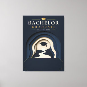 Aangepast Geschenk voor Afgestudeerde aan een Bach Canvas Afdruk