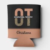 Aangepast geschenk voor ergotherapeut OT waarderin Blikjeskoeler (Achterkant)