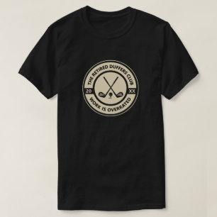 Aangepast geschenk voor golfclub voor gepensioneer t-shirt