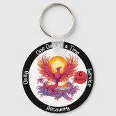 Aangepast geschenk voor nuchterheidsmijlpaal - Pho Sleutelhanger (Voorkant)