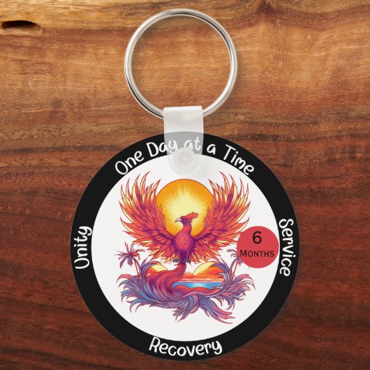 Aangepast geschenk voor nuchterheidsmijlpaal - Pho Sleutelhanger (Voorkant)