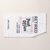 Aangepast geschenk voor postbode bij pensionering handdoek (Handdoek)