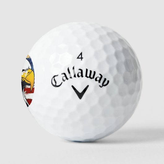Aangepast geschenk voor veteranen - Callaway Ameri Golfballen (Logo)