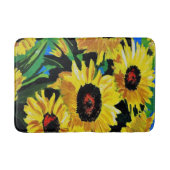 Aangepast geschilde zonnebloemen Bath Mat (Voorkant)