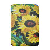 Aangepast geschilde zonnebloemen Bath Mat (Voorkant Verticaal)
