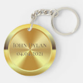 Aangepast gesimuleerd goud sleutelhanger (Achterkant)