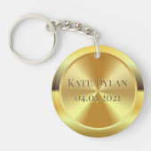 Aangepast gesimuleerd goud sleutelhanger (Voorkant)