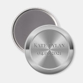 Aangepast gesimuleerde zilvercirkelmagneet magneet (Voorkant / Achterkant)