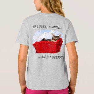 Aangepast geslikt grijs keuken in rode mand terug t-shirt