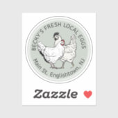 Aangepast gesneden lokale eitenvinylSticker  groen Sticker (Vel)