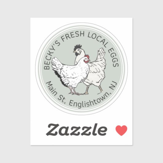 Aangepast gesneden lokale eitenvinylSticker  groen Sticker (Vel)