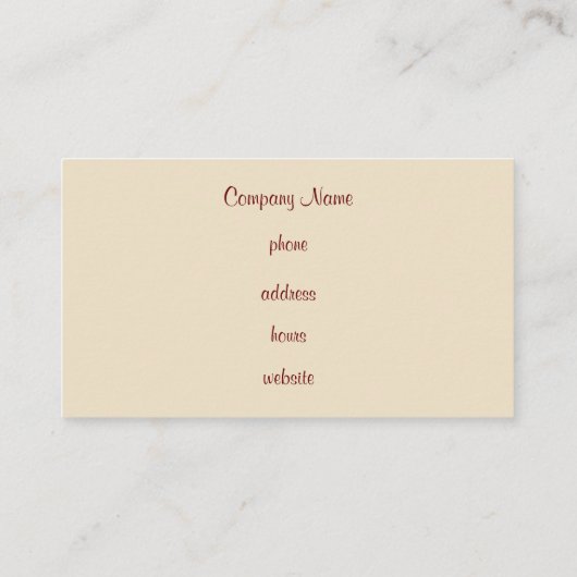 Aangepast gestreept Visitekaartje (Achterkant)