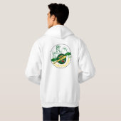 Aangepast gestreken overhemd hoodie (Achterkant volledig)