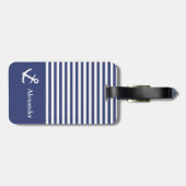 Aangepast gestript Nautisch Bagagelabel (Achterkant horizontaal)