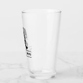 Aangepast Gevist Sasquatch Funny Beer Glass Tumble Glas (Links)