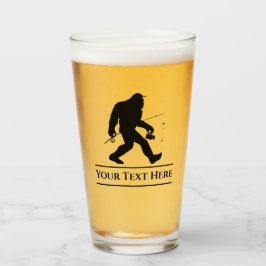 Aangepast Gevist Sasquatch Funny Beer Glass Tumble Glas