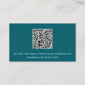 Aangepast Gevist Tackle Shop Visitekaartje (Achterkant)