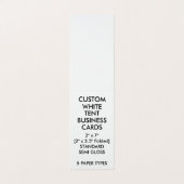 Aangepast gevouwen Visitekaartjes voor GLOSSY, 2 x (Buitenkant ongevouwen)