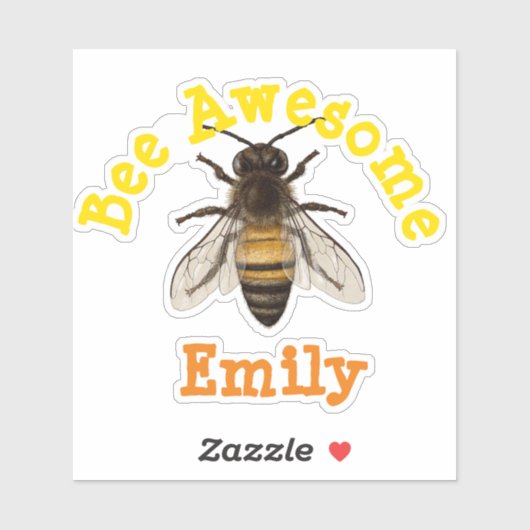 Aangepast Geweldige bijen Sticker (Vel)