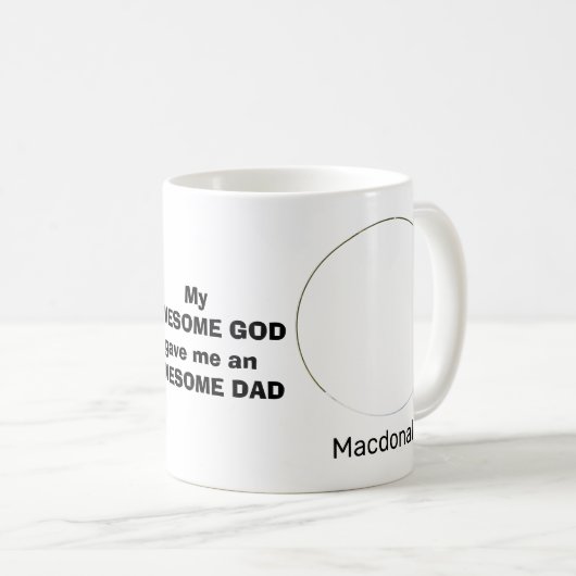 Aangepast GEWELDIGE DAD Christelijk Koffiemok (Voorkant rechts)