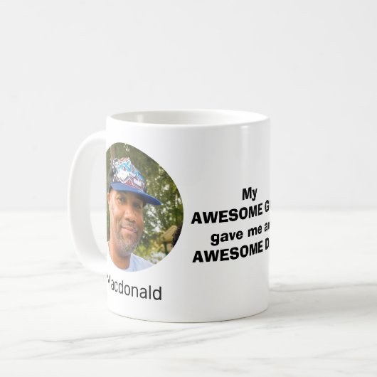 Aangepast GEWELDIGE DAD Christelijk Koffiemok (Voorkant links)