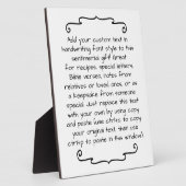 Aangepast Gezegde prijsopgave Aangepaste toetsenbo Fotoplaat (Zijkant)