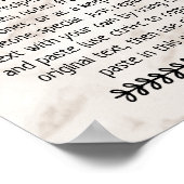 Aangepast Gezegde prijsopgave Aangepaste toetsenbo Poster (Hoek)