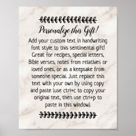 Aangepast Gezegde prijsopgave Aangepaste toetsenbo Poster