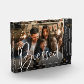 Aangepast gezegend zwart-wit fotoblok (Links)