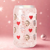 Aangepast gezicht, Aangepaste foto, Baby Gift Beer Blikvorm Glas