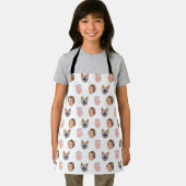 Aangepast gezicht, Aangepaste foto, Familie Gift Schort (Insitu)