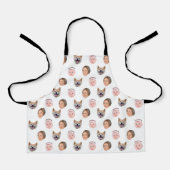 Aangepast gezicht, Aangepaste foto, Familie Gift Schort (Voorkant)