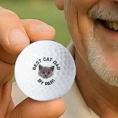 Aangepast gezicht Beste Cat Dad van Par New Dad Golfballen