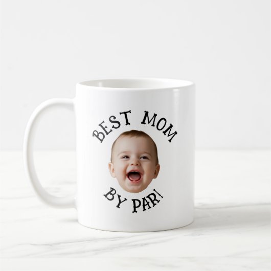 Aangepast gezicht Beste moeder van Par Koffiemok (Links)