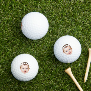 Aangepast gezicht, cadeau papa, nieuwe papa gepers golfballen
