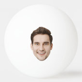 Aangepast gezicht Grappig bier vrijgezellenfeest g Pingpongbal (Voorkant)