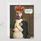 Aangepast gezicht in gatenkoning met kroonkoning p kaart (Voorkant)