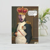 Aangepast gezicht in gatenkoning met kroonkoning p kaart (Staand voorkant)