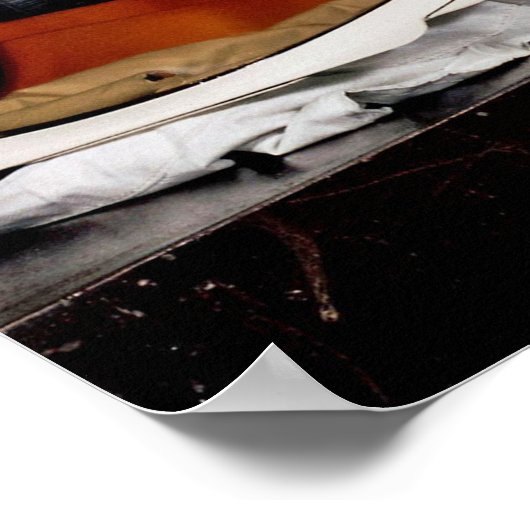 Aangepast gezicht in hole astrounat poster (Hoek)