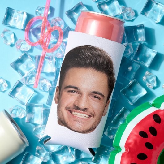 Aangepast gezicht op maat seltzer blikjeskoeler (Insitu Zomer)