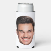 Aangepast gezicht op maat seltzer blikjeskoeler (Seltzer Voorkant)
