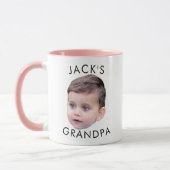 Aangepast gezicht, opa verjaardag mok (Links)